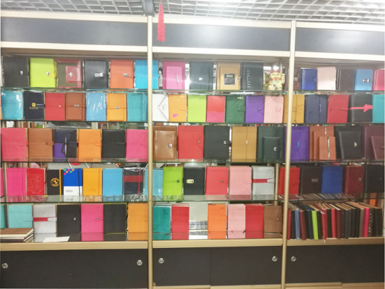 wallet style leather notebook